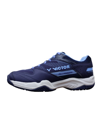 VICTOR A301IN Badminton Shoes for Men & Women – Comfortable Court Shoes, Navy Blue / White-Blue