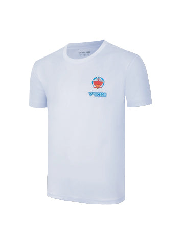 VICTOR x Doraemon Junior T-Shirt T-504JRDRM – Available in Two Colours-Black & White | 100% Polyester Kids’ Sportswear