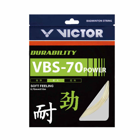 VICTOR VBS-70 Power (Pack of 2) Durability Soft Feeling Badminton String