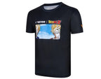 VICTOR x Dragon Ball Z Knitted T-Shirt T-501DBZ Black | 72.6% Cotton 27.4% Polyester | Soft, Breathable & Comfortable | Anime Graphic Casual & Sports Tee