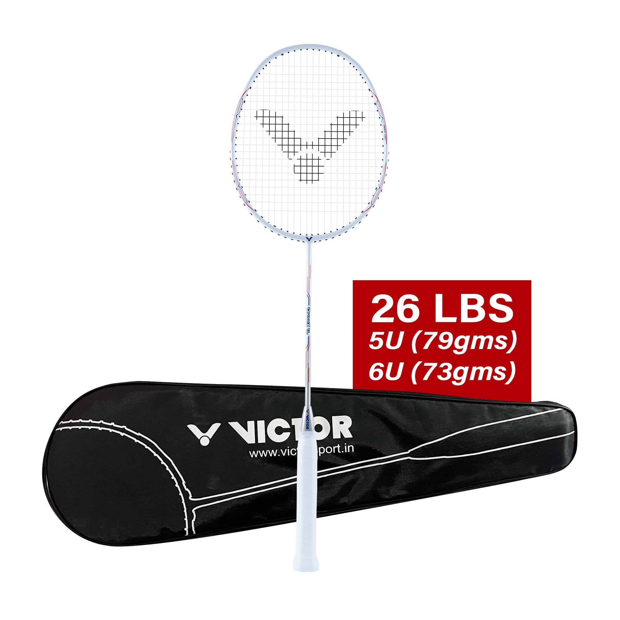 VICTOR DX-1L-V Strung Professional Badminton Racket – Lightweight, Even Balance & Precision Control