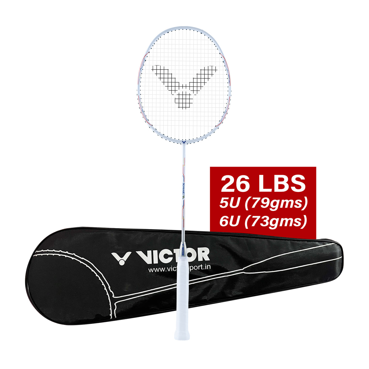 VICTOR DriveX DX-1L-V Strung Professional Lightweight  Racket