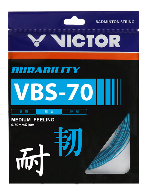 VICTOR VBS-70 (0.70mm x 10m) Durability Badminton String (Pack of 2)